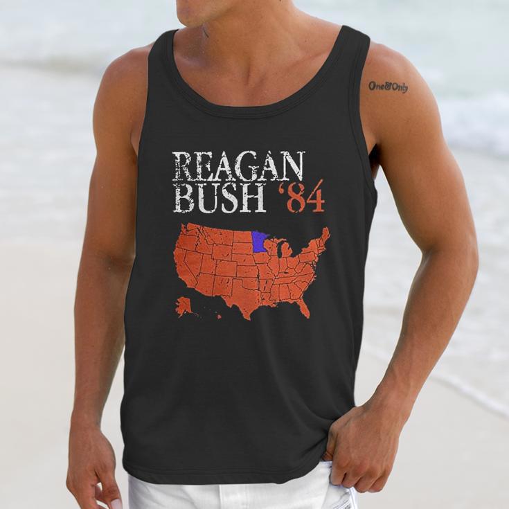 Reagan Bush 84 Vintage Distressed Style Unisex Tank Top Gifts for Her