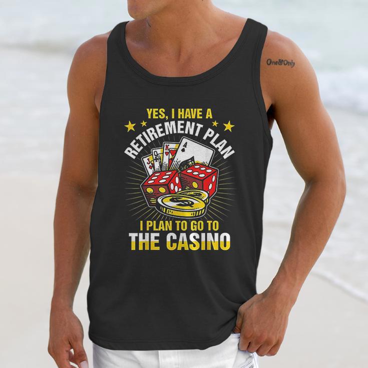 Retirement Plan The Casino Funny Unisex Tank Top Gifts for Her