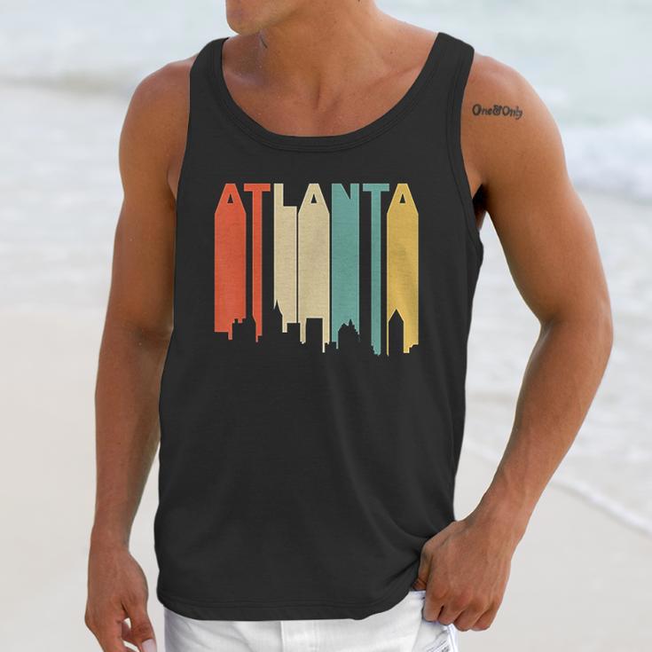 Retro 1970S Style Atlanta Georgia Skyline Unisex Tank Top Gifts for Her