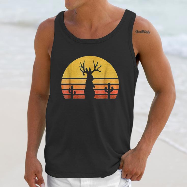 Retro Eighties Jackalope Unisex Tank Top Gifts for Her