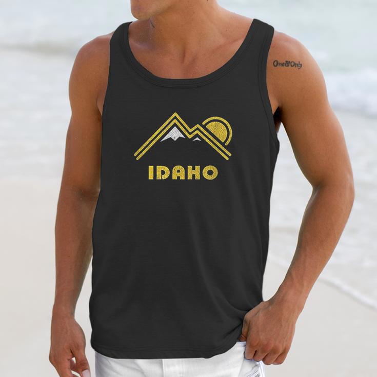 Retro Idaho Vintage Mountains Unisex Tank Top Gifts for Her