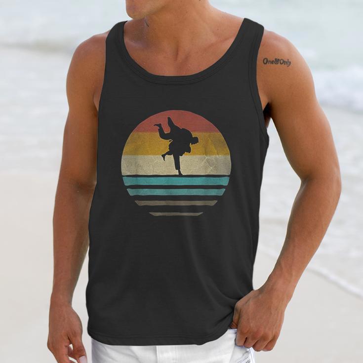 Retro Vintage Sunset Jiu Jitsu Silhouette Cute Funny Gift Unisex Tank Top Gifts for Her