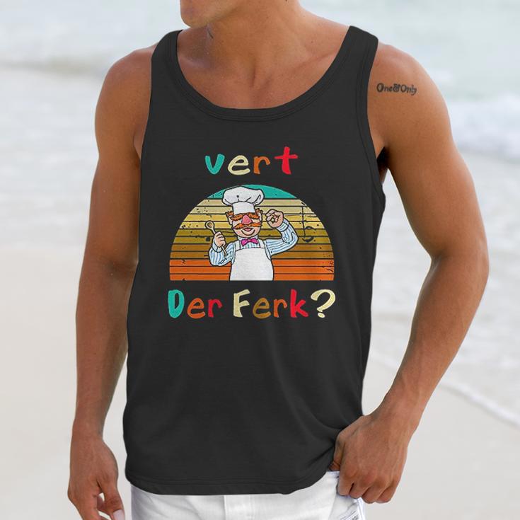 Retro Vintage Vert Der Ferk Unisex Tank Top Gifts for Her