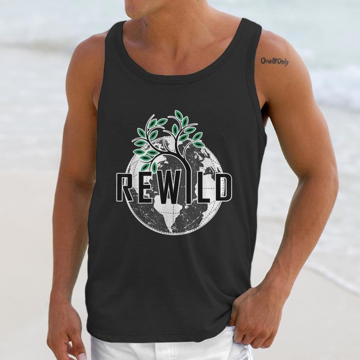 Rewild David Attenborough Save Earth Environmental Gifts Graphic Design Printed Casual Daily Basic Unisex Tank Top Gifts for Her