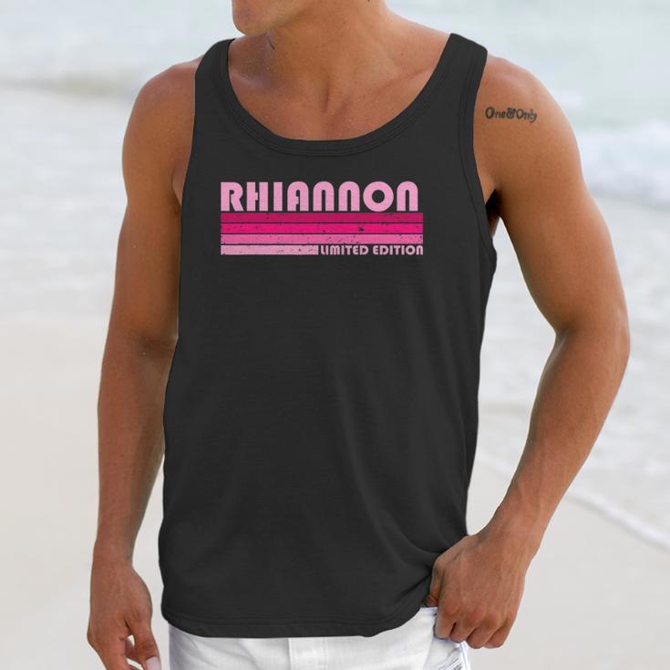 Rhiannon Name Personalized Retro Vintage 80S 90S Unisex Tank Top Gifts for Her