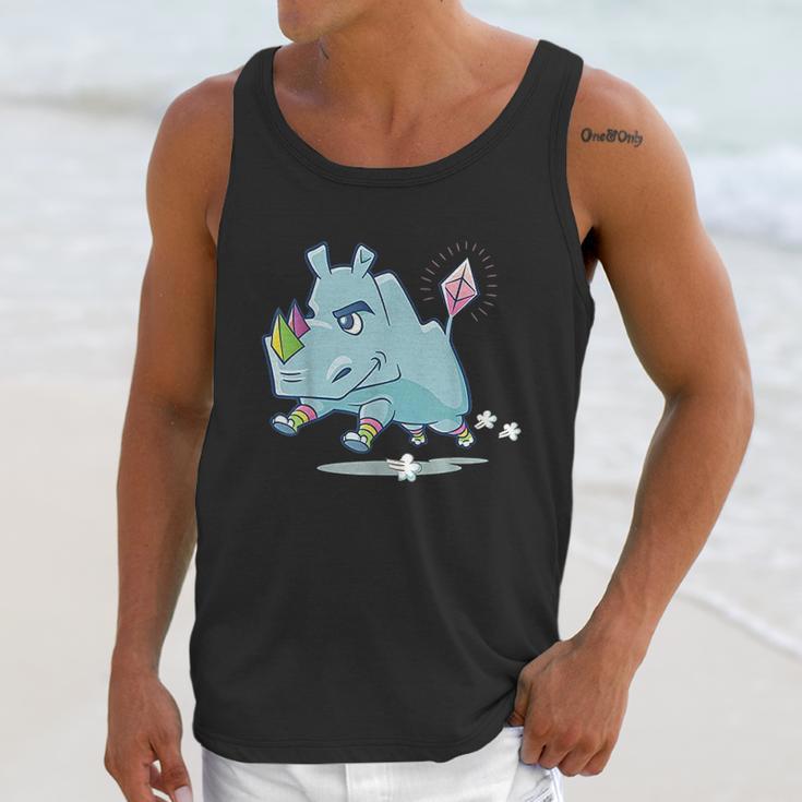 The Rhino Mascot Unisex Tank Top Gifts for Her