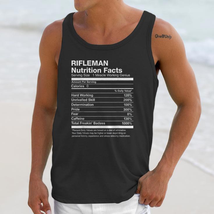 Rifleman Nutrition Facts Funny Unisex Tank Top Gifts for Her