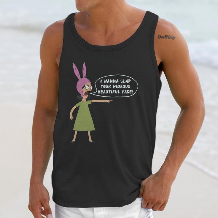 Ripple Junction Bobs Burgers I Wanna Slap Your Face Adult Unisex Tank Top Gifts for Her