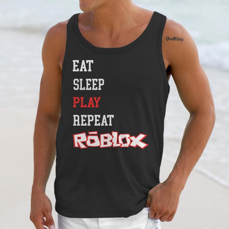 Roblox Eat Sleep Play Repeat Unisex Tank Top Gifts for Her