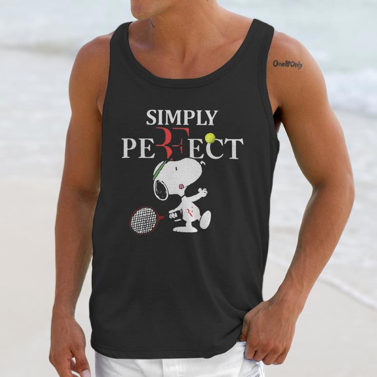 Roger Federer Snoopy Simply Pefect Unisex Tank Top Gifts for Her