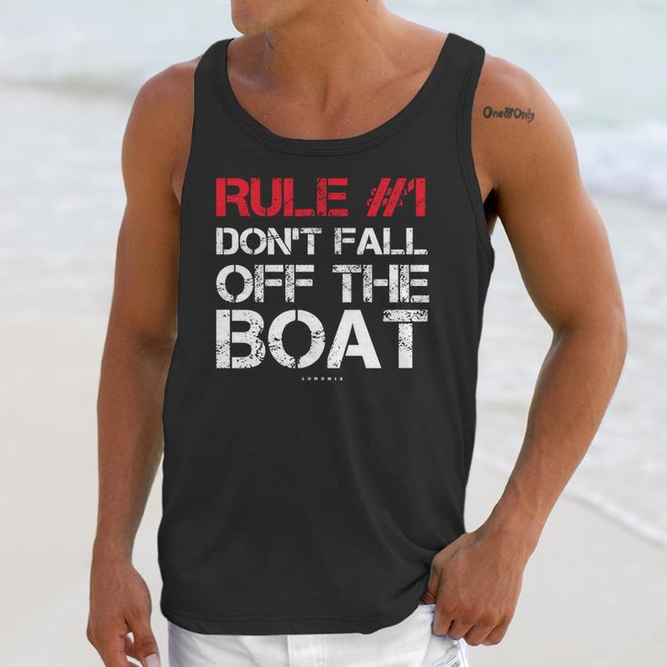 Rule 1 DonFall Off The Boat Shirt - Funny Cruise Shirts Unisex Tank Top Gifts for Her