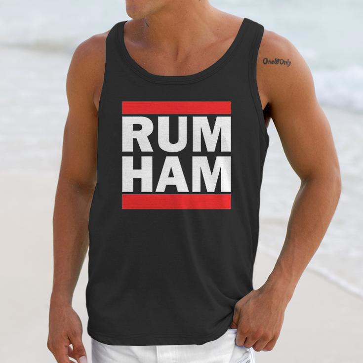 Rum Ham Funny Logo Parody Graphic Unisex Tank Top Gifts for Her