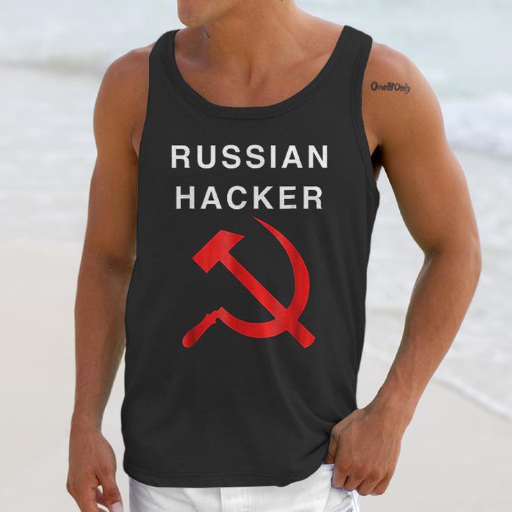 Russian Hacker Hammer And Sickle Funny Unisex Tank Top Gifts for Her