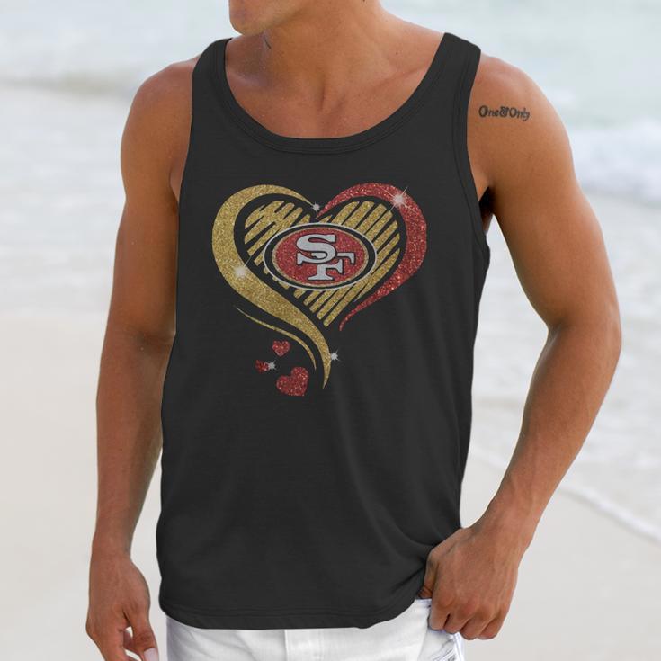 San Francisco 49Er Heart Diamond Shirt Unisex Tank Top Gifts for Her