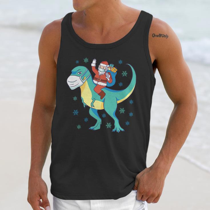 Santa Dinosaur Pandemic Unisex Tank Top Gifts for Her