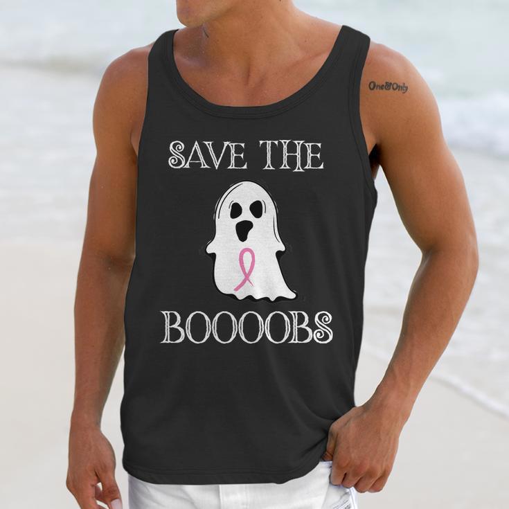 Save The Boooobs Breast Cancer Halloween Ghost Unisex Tank Top Gifts for Her