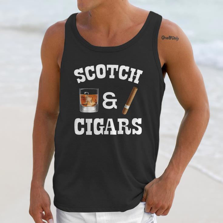 Scotch Drinker And Cigar Smoker Unisex Tank Top Gifts for Her