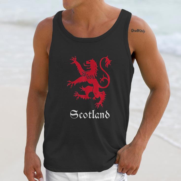 Scottish Lion Rampant Scotland Coat Arms Gift Emblem Unisex Tank Top Gifts for Her