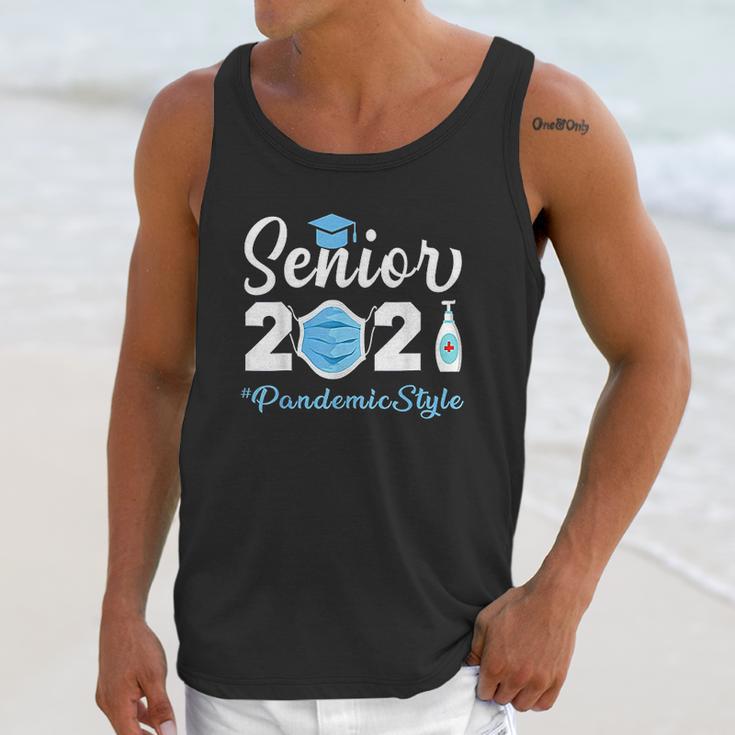 Senior 2021 Pandemic Style Quarantine Social Distancing Unisex Tank Top Gifts for Her