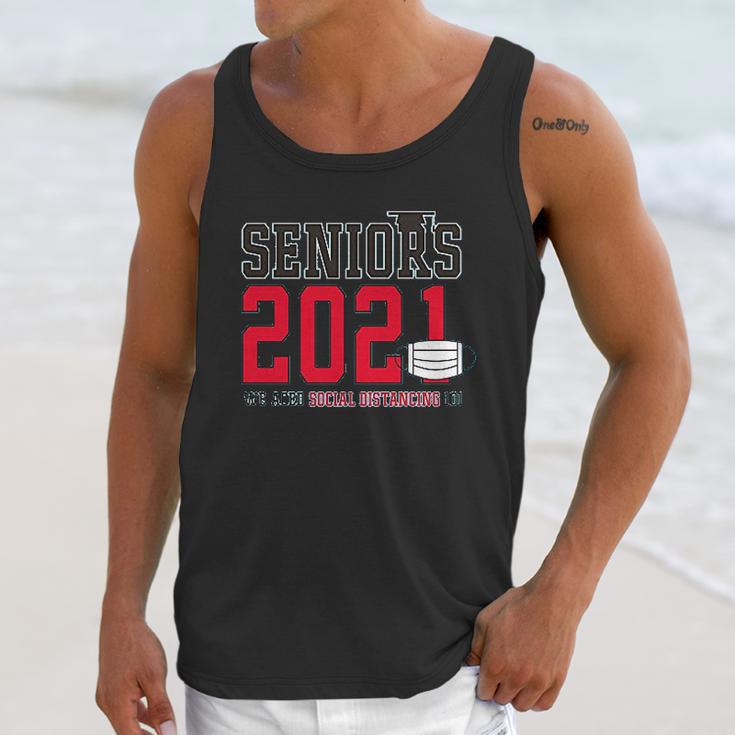 Seniors 2021 We Aced Social Distancing 101 Unisex Tank Top Gifts for Her