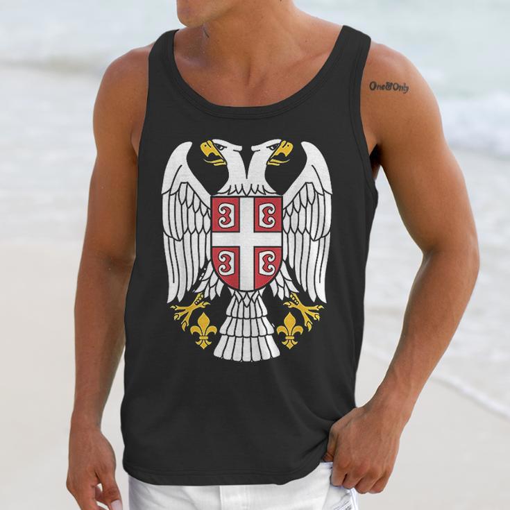 Serbian Eagle Srpski Grb Emblem Serbia Double-Headed Eagle Unisex Tank Top Gifts for Her