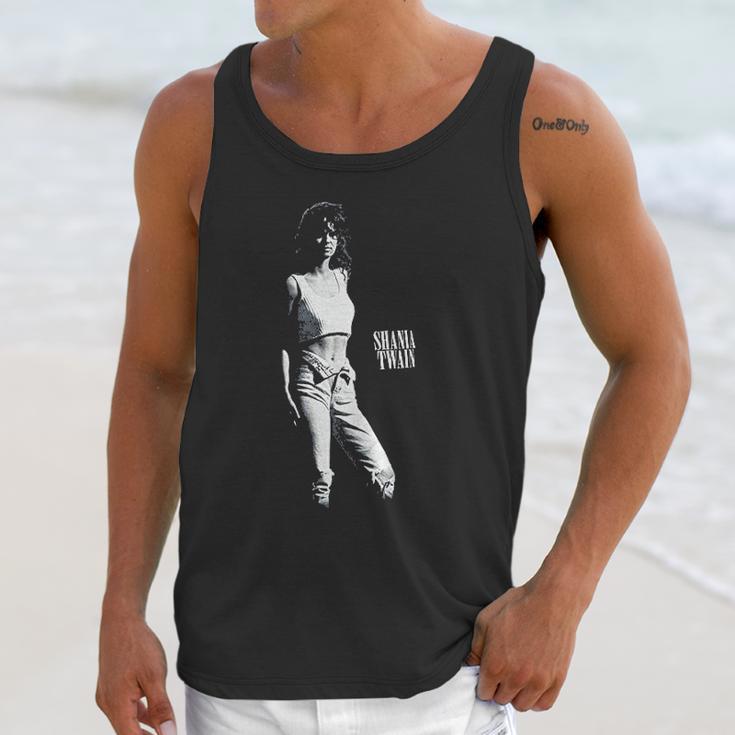 Shania Twain Black & White Unisex Tank Top Gifts for Her