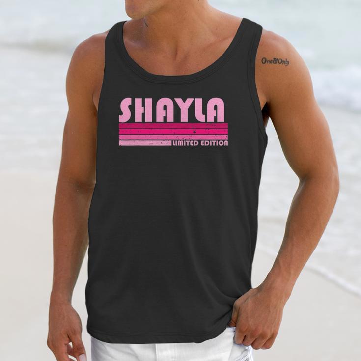 Shayla Name Personalized Retro Vintage 80S 90S Unisex Tank Top Gifts for Her