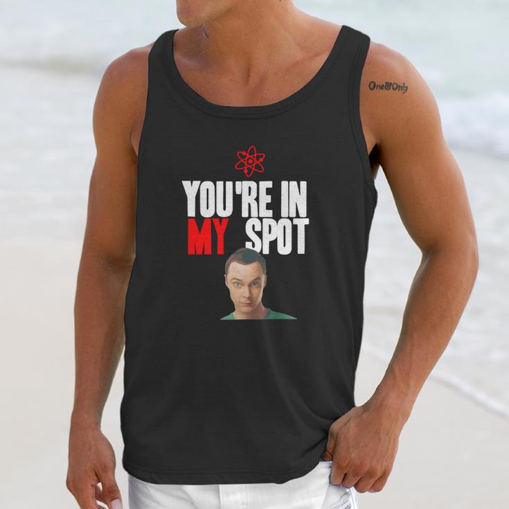 Sheldon Cooper You’Re In My Spot Shirt Unisex Tank Top Gifts for Her