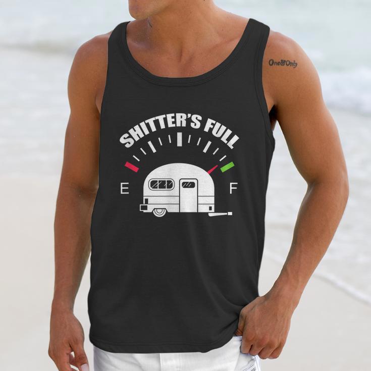 Shitters Full Rv Camping Camper Road Trip Travel Unisex Tank Top Gifts for Her