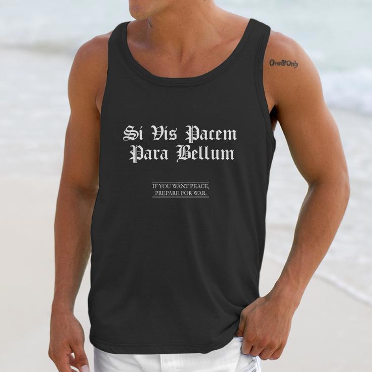 Si Vis Pacem Para Bellum Lateinisches Zitat Unisex Tank Top Gifts for Her