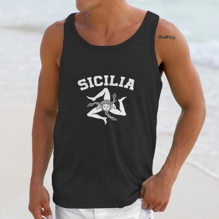 Sicilian Trinacria - Sicilia Pride T-Shirt Unisex Tank Top Gifts for Her