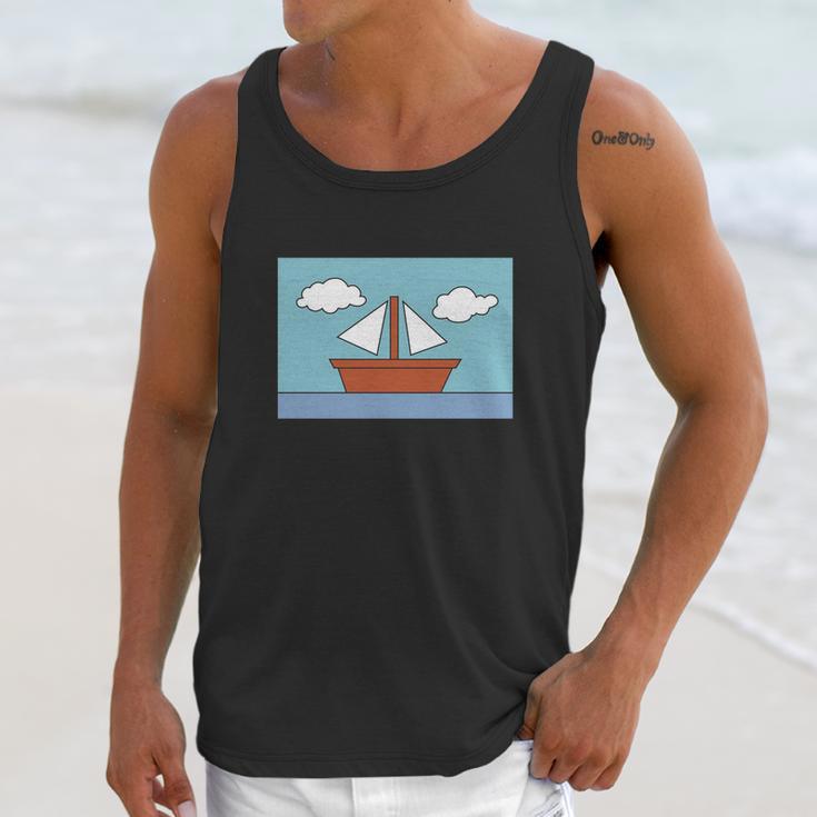 Simpsons Sailboat Painting Unisex Tank Top Gifts for Her