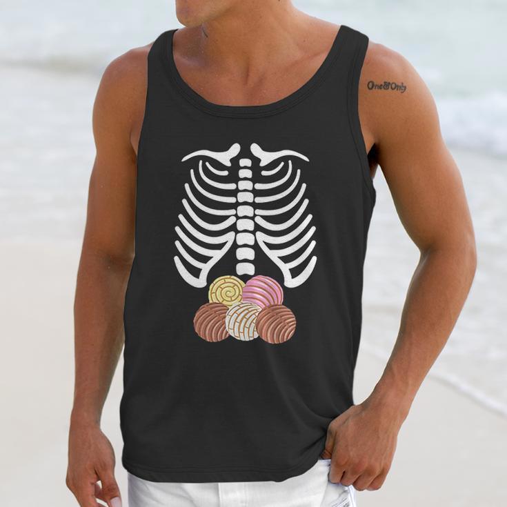 Skeleton Rib Cage Mexican Pan Dulce Concha Unisex Tank Top Gifts for Her