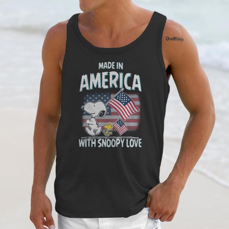 Snoopy America Unisex Tank Top Gifts for Her