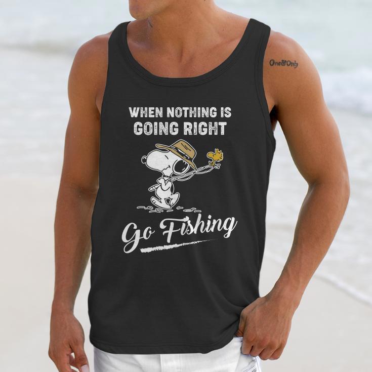 Snoopy Go Fishing Unisex Tank Top Gifts for Her