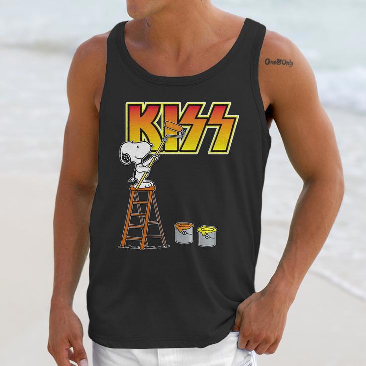 Snoopy Paint Kiss Unisex Tank Top Gifts for Her