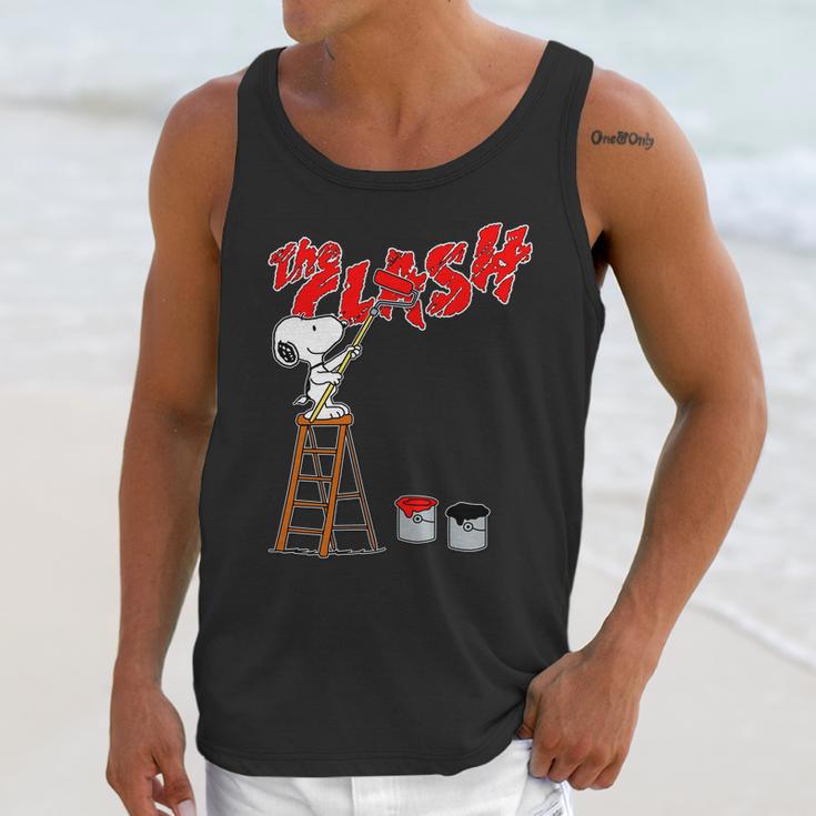 Snoopy Paints The Clash Unisex Tank Top Gifts for Her