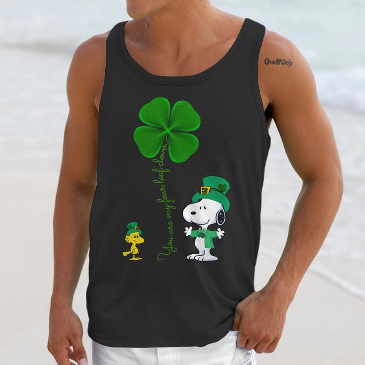 Snoopy Shamrock You Are My Four Leaf Clover Unisex Tank Top Gifts for Her