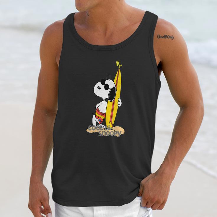 Snoopy Surfing Unisex Tank Top Gifts for Her