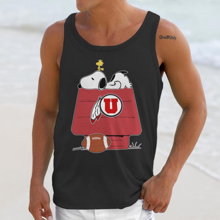 Snoopy Utah Utes Fans Unisex Tank Top Gifts for Her