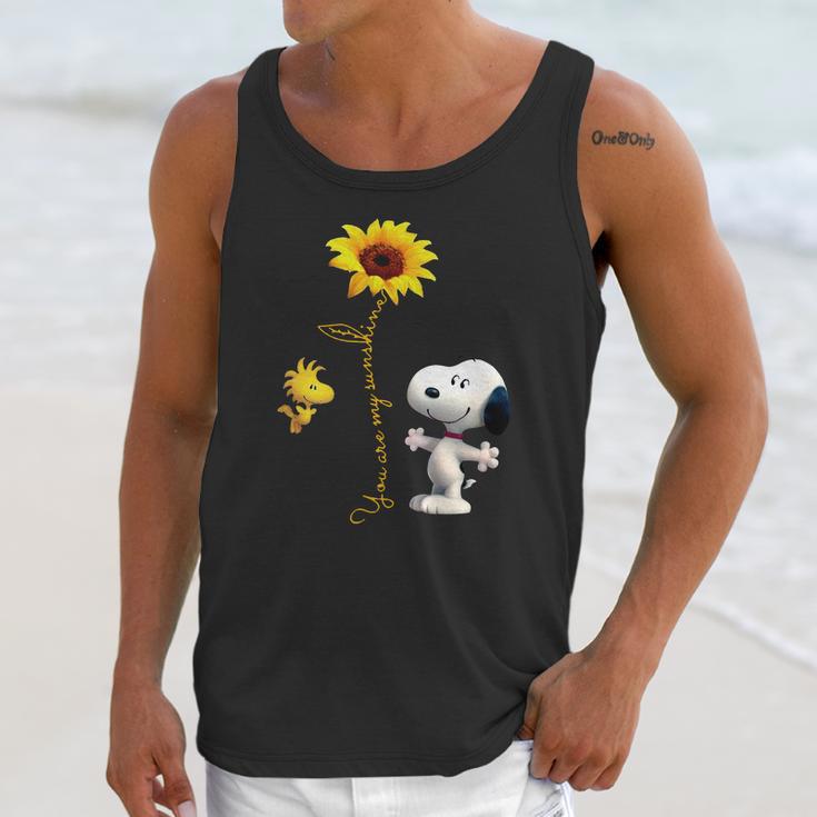 Snoopy And Woodstock You Are My Sunshine Unisex Tank Top Gifts for Her