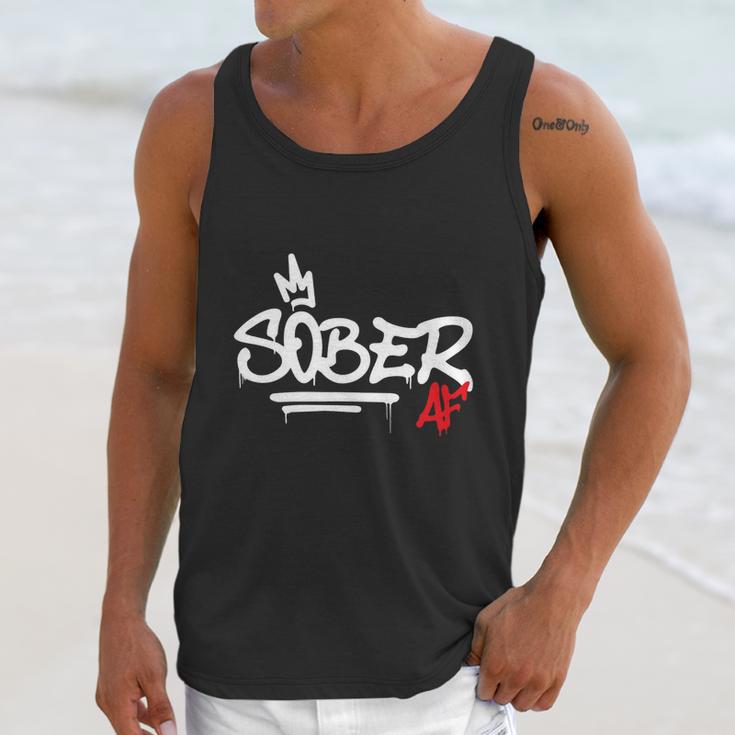 Sober Af Graffiti Unisex Tank Top Gifts for Her