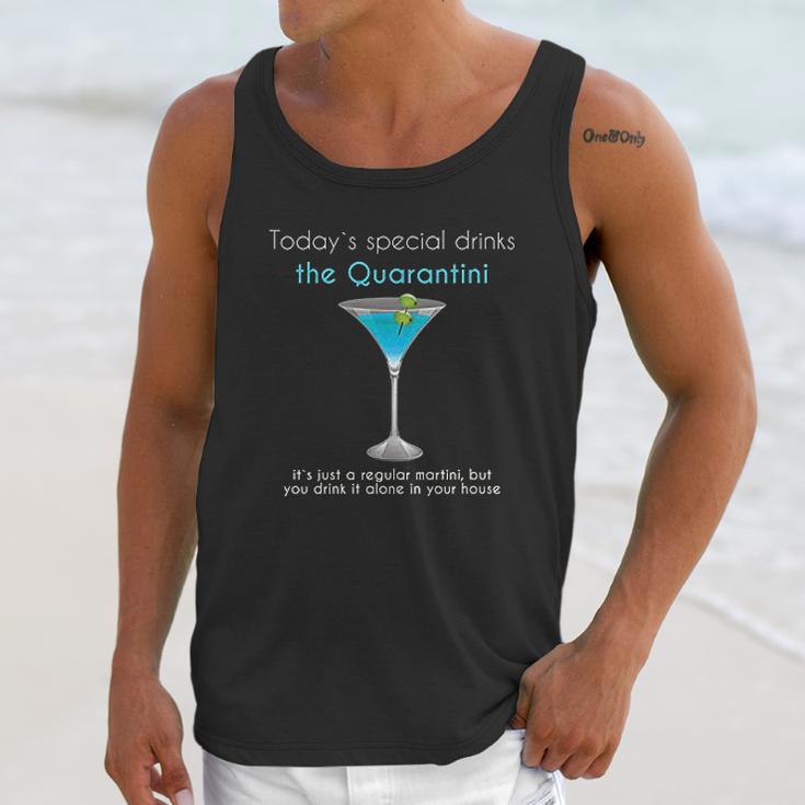 Social Distancing Drink Martini In Quarantini Unisex Tank Top Gifts for Her