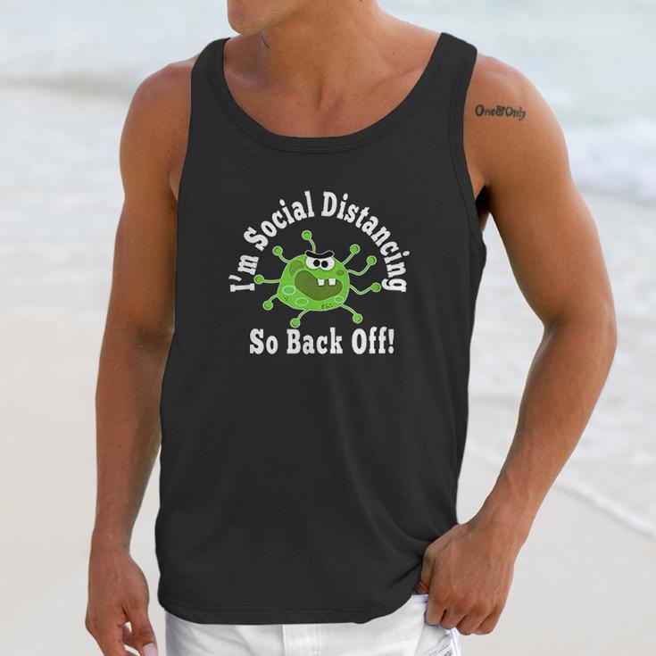 Social Distancing Germ Back Off Stay Away Keep Distance 6 Unisex Tank Top Gifts for Her