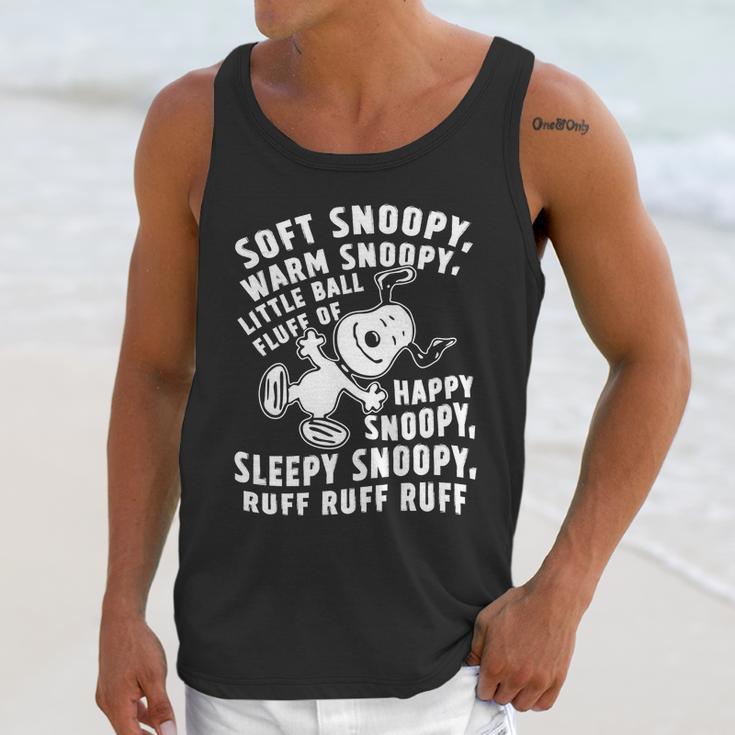 Soft Snoopy Warn Snoopy Happy Snoopy Unisex Tank Top Gifts for Her