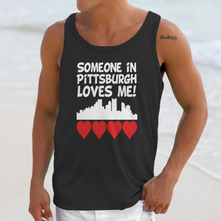 Someone In Pittsburgh Pennsylvania Loves Me - Baby Lap Shoulder T-Shirt Unisex Tank Top Gifts for Her