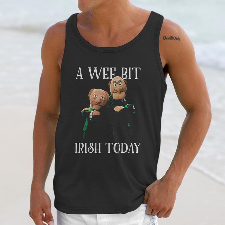 St Patricks Day Gift Irish Day Statler And Waldorf A Wee Bit Irish Today Funny Unisex Tank Top Gifts for Her