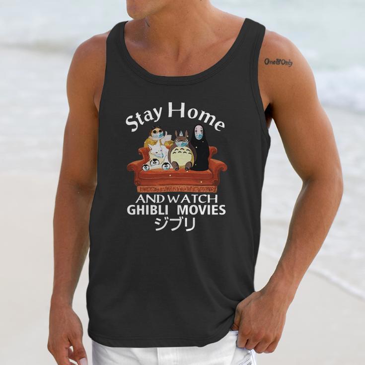 Stay Home And Watch Ghibli Movies Unisex Tank Top Gifts for Her