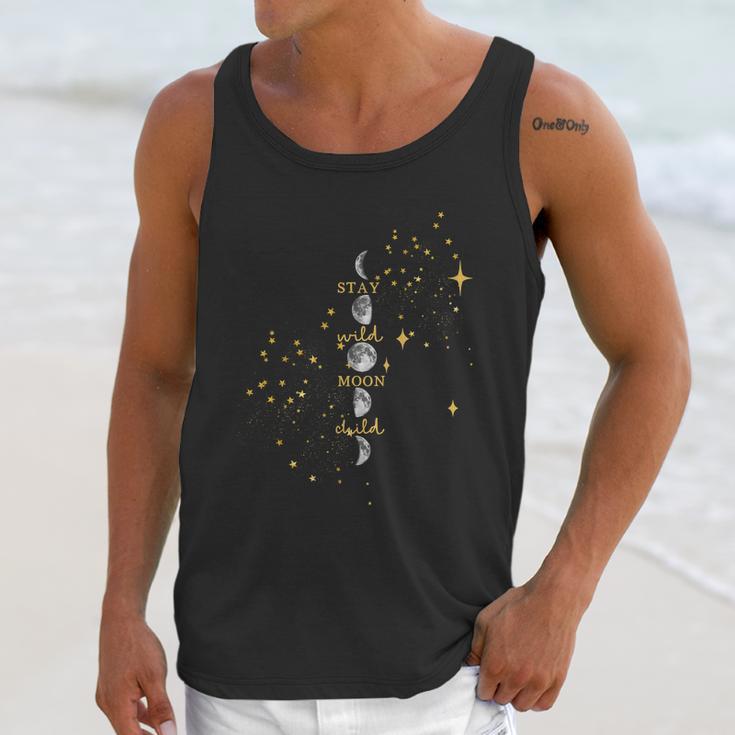 Stay Wild Moon Child Moon Phases Nature Unisex Tank Top Gifts for Her