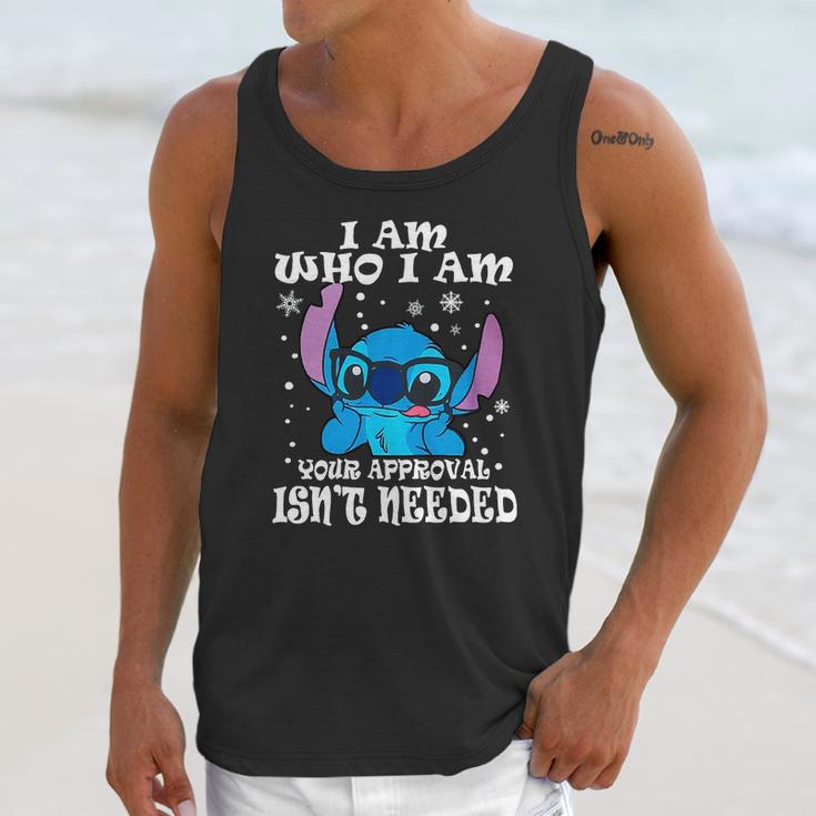 Stitch I Am Who I Am Your Approval Isnt Needed Unisex Tank Top Gifts for Her